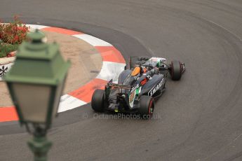 World © Octane Photographic Ltd. Thursday 22nd May 2014. Monaco - Monte Carlo - Formula 1 Practice 2. Sahara Force India VJM07 – Nico Hulkenburg. Digital Ref : 0960LB1D6707
