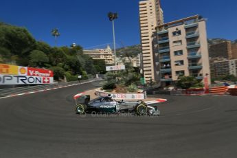 World © Octane Photographic Ltd. Saturday 24th May 2014. Monaco - Monte Carlo - Formula 1 Practice 3. Mercedes AMG Petronas F1 W05 Hybrid – Lewis Hamilton. Digital Ref: 0965LB1D7058