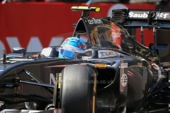World © Octane Photographic Ltd. Saturday 24th May 2014. Monaco - Monte Carlo - Formula 1 Practice 3. Sauber C33 - Esteban Gutierrez. Digital Ref: 0965LB1D7154