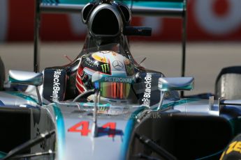 World © Octane Photographic Ltd. Saturday 24th May 2014. Monaco - Monte Carlo - Formula 1 Practice 3. Mercedes AMG Petronas F1 W05 Hybrid – Lewis Hamilton. Digital Ref: 0965LB1D7176