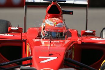 World © Octane Photographic Ltd. Saturday 24th May 2014. Monaco - Monte Carlo - Formula 1 Practice 3. Scuderia Ferrari F14T – Kimi Raikkonen. Digital Ref: 0965LB1D7182