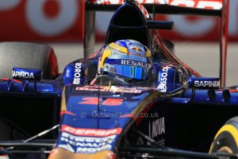 World © Octane Photographic Ltd. Saturday 24th May 2014. Monaco - Monte Carlo - Formula 1 Practice 3. Scuderia Toro Rosso STR9 - Jean-Eric Vergne. Digital Ref: 0965LB1D7191