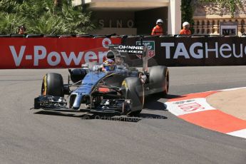 World © Octane Photographic Ltd. Saturday 24th May 2014. Monaco - Monte Carlo - Formula 1 Practice 3. McLaren Mercedes MP4/29 - Jenson Button. Digital Ref: 0965LB1D7205