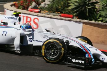 World © Octane Photographic Ltd. Saturday 24th May 2014. Monaco - Monte Carlo - Formula 1 Practice 3. Williams Martini Racing FW36 – Valtteri Bottas Digital Ref: 0965LB1D7275