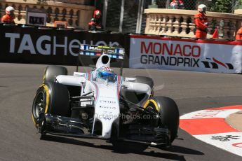 World © Octane Photographic Ltd. Saturday 24th May 2014. Monaco - Monte Carlo - Formula 1 Practice 3. Williams Martini Racing FW36 – Valtteri Bottas Digital Ref: 0965LB1D7344