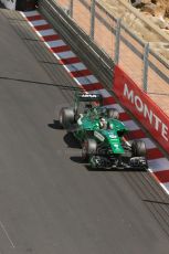 World © Octane Photographic Ltd. Saturday 24th May 2014. Monaco - Monte Carlo - Formula 1 Practice 3. Caterham F1 Team CT05 – Kamui Kobayashi. Digital Ref: 0965LB1D7374