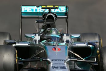 World © Octane Photographic Ltd. Saturday 24th May 2014. Monaco - Monte Carlo - Formula 1 Practice 3. Mercedes AMG Petronas F1 W05 Hybrid - Nico Rosberg. Digital Ref: 0965LB1D7639