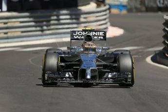 World © Octane Photographic Ltd. Saturday 24th May 2014. Monaco - Monte Carlo - Formula 1 Practice 3. McLaren Mercedes MP4/29 – Kevin Magnussen. Digital Ref: 0965LB1D7666