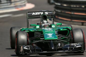 World © Octane Photographic Ltd. Saturday 24th May 2014. Monaco - Monte Carlo - Formula 1 Practice 3. Caterham F1 Team CT05 – Kamui Kobayashi. Digital Ref: 0965LB1D7690