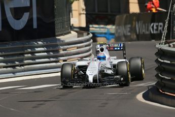 World © Octane Photographic Ltd. Saturday 24th May 2014. Monaco - Monte Carlo - Formula 1 Practice 3. Williams Martini Racing FW36 – Valtteri Bottas Digital Ref: 0965LB1D7743