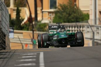 World © Octane Photographic Ltd. Saturday 24th May 2014. Monaco - Monte Carlo - Formula 1 Practice 3. Caterham F1 Team CT05 – Kamui Kobayashi. Digital Ref: 0965LB1D7793