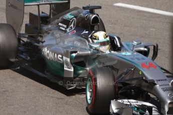 World © Octane Photographic Ltd. Saturday 24th May 2014. Monaco - Monte Carlo - Formula 1 Qualifying. Mercedes AMG Petronas F1 W05 Hybrid – Lewis Hamilton. Digital Ref: 0967CB7D3250