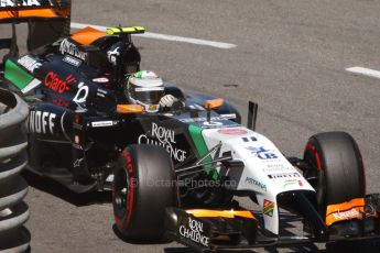 World © Octane Photographic Ltd. Saturday 24th May 2014. Monaco - Monte Carlo - Formula 1 Qualifying. Sahara Force India VJM07 – Sergio Perez. Digital Ref: 0967CB7D3252