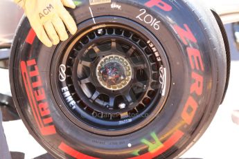 World © Octane Photographic Ltd. Saturday 24th May 2014. Monaco - Monte Carlo - Formula 1 Qualifying. McLaren Mercedes MP4/29 front wheel. Digital Ref: 0967CB7D3309