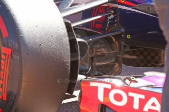World © Octane Photographic Ltd. Saturday 24th May 2014. Monaco - Monte Carlo - Formula 1 Qualifying. Infiniti Red Bull Racing RB10 front suspension detail. Digital Ref: 0967CB7D3312