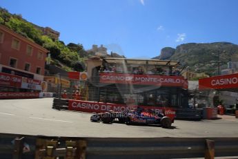 World © Octane Photographic Ltd. Saturday 24th May 2014. Monaco - Monte Carlo - Formula 1 Qualifying. Scuderia Toro Rosso STR9 - Jean-Eric Vergne. Digital Ref: 0967LB1D47872