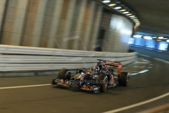 World © Octane Photographic Ltd. Saturday 24th May 2014. Monaco - Monte Carlo - Formula 1 Qualifying. Scuderia Toro Rosso STR9 - Jean-Eric Vergne. Digital Ref: 0967LB1D8174