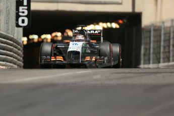 World © Octane Photographic Ltd. Saturday 24th May 2014. Monaco - Monte Carlo - Formula 1 Qualifying. Sahara Force India VJM07 – Nico Hulkenburg. Digital Ref : 0967LB1D8212