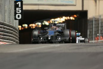World © Octane Photographic Ltd. Saturday 24th May 2014. Monaco - Monte Carlo - Formula 1 Qualifying. McLaren Mercedes MP4/29 - Jenson Button. Digital Ref: 0967LB1D8238