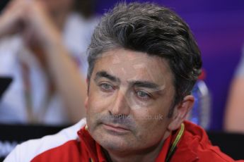World © Octane Photographic Ltd. Thursday 22nd May 2014. Monaco - Monte Carlo - Formula 1 Press conference. Scuderia Ferrari - Matteo Mattiacci. Digital Ref: 0961LB1D4849
