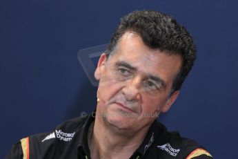 World © Octane Photographic Ltd. Thursday 22nd May 2014. Monaco - Monte Carlo - Formula 1 Press conference. Lotus F1 Team Deputy Team Principle- Federico Gastaldi. Digital Ref: 0961LB1D4855