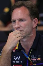 World © Octane Photographic Ltd. Thursday 22nd May 2014. Monaco - Monte Carlo - Formula 1 Press conference. Infiniti Red Bull Racing Team Principle - Christian Horner. Digital Ref: 0961LB1D4888