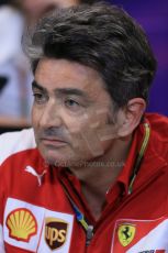 World © Octane Photographic Ltd. Thursday 22nd May 2014. Monaco - Monte Carlo - Formula 1 Press conference. Scuderia Ferrari - Matteo Mattiacci. Digital Ref: 0961LB1D4910