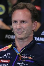 World © Octane Photographic Ltd. Thursday 22nd May 2014. Monaco - Monte Carlo - Formula 1 Press conference. Infiniti Red Bull Racing Team Principle - Christian Horner. Digital Ref: 0961LB1D4916