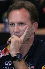 World © Octane Photographic Ltd. Thursday 22nd May 2014. Monaco - Monte Carlo - Formula 1 Press conference. Infiniti Red Bull Racing Team Principle - Christian Horner. Digital Ref: 0961LB1D4926