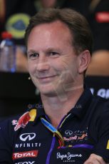 World © Octane Photographic Ltd. Thursday 22nd May 2014. Monaco - Monte Carlo - Formula 1 Press conference. Infiniti Red Bull Racing Team Principle - Christian Horner. Digital Ref: 0961LB1D4942