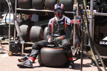 World © Octane Photographic Ltd. Friday 23rd May 2014. GP2 Feature Race – Monaco, Monte Carlo. ART Grand Prix ready in the pitlane. Digital Ref : 0963CB7D2965
