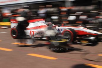 World © Octane Photographic Ltd. Friday 23rd May 2014. GP2 Feature Race – Monaco, Monte Carlo. Takuya Izawa pit stop - ART Grand Prix. Digital Ref : 0963CB7D5251