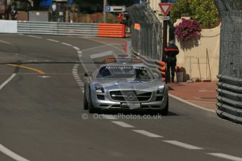 World © Octane Photographic Ltd. Friday 23rd May 2014. GP2 Feature Race – Monaco, Monte Carlo. FIA Safety Car - Mercedes SLS AMG on green flag lap. Digital Ref : 0963LB1D4999