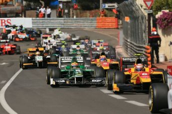World © Octane Photographic Ltd. Friday 23rd May 2014. GP2 Feature Race – Monaco, Monte Carlo. The pack heads towards Casino square. Digital Ref : 0963LB1D5156