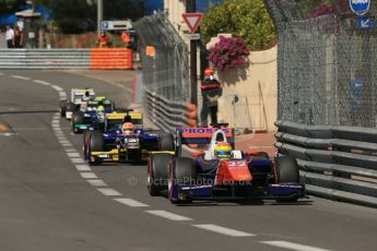 World © Octane Photographic Ltd. Friday 23rd May 2014. GP2 Feature Race – Monaco, Monte Carlo. Sergio Canamasas - Trident and Felipe Nasr - Carlin. Digital Ref : 0963LB1D5254