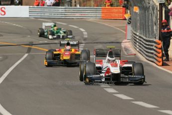 World © Octane Photographic Ltd. Friday 23rd May 2014. GP2 Feature Race – Monaco, Monte Carlo. Stoffel Vandoorne - ART Grand Prix and Stefano Coletti - Racing Engineering. Digital Ref : 0963LB1D5353