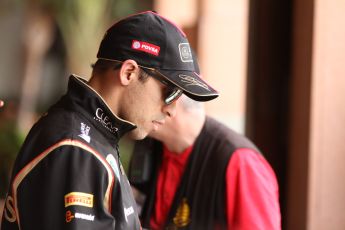 World © Octane Photographic Ltd. Wednesday 21st May 2014. Monaco - Monte Carlo - Formula 1 Paddock. Lotus F1 Team E22 – Pastor Maldonado. Digital Ref: