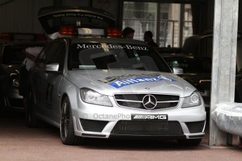 World © Octane Photographic Ltd. Wednesday 21st May 2014. Monaco - Monte Carlo - Formula 1 Pitlane - FIA Medical Car Mercedes C63 AMG Estate. Digital Ref: