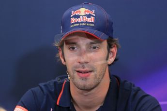 World © Octane Photographic Ltd. Wednesday 21st May 2014. Monaco - Monte Carlo - Formula 1 Drivers’ Press Conference. Jean-Eric Vergne - Scuderia Toro Rosso. Digital Ref : 0955lb1d2999