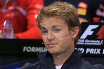 World © Octane Photographic Ltd. Wednesday 21st May 2014. Monaco - Monte Carlo - Formula 1 Drivers’ Press Conference. Nico Rosberg - Mercedes AMG Petronas. Digital Ref : 0955lb1d3009