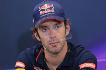 World © Octane Photographic Ltd. Wednesday 21st May 2014. Monaco - Monte Carlo - Formula 1 Drivers’ Press Conference. Jean-Eric Vergne - Scuderia Toro Rosso. Digital Ref : 0955lb1d3131
