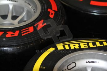 World © Octane Photographic Ltd. Saturday 21st May 2014. GP2 Paddock – Monaco, Monte Carlo. Pirelli GP2 tyre choices. Digital Ref: 0954cb7d1910
