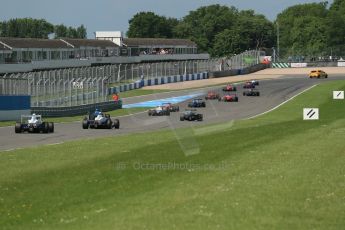 World © Octane Photographic Ltd. Protyre Formula Renault Championship. June 1st 2014.  Race 2 – Castle Donington. Green flag lap. Digital Ref : 0975CB1D0594