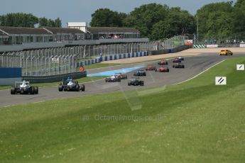 World © Octane Photographic Ltd. Protyre Formula Renault Championship. June 1st 2014. Race 2 – Castle Donington. Green flag lap. Digital Ref : 0975CB1D0594