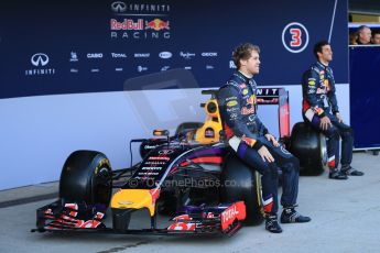 World © Octane Photographic Ltd. 2014 Formula 1 Winter Testing, Circuito de Velocidad, Jerez. Tuesday 27th January 2014. Day 1. Infiniti Red Bull Racing RB10 launched by Sebastian Vettel and Daniel Ricciardo. Digital Ref: 0885lb1d9830