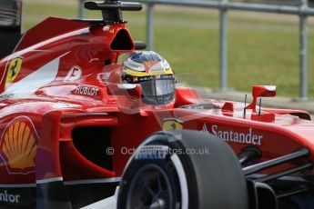 World © Octane Photographic Ltd. Tuesday 8th July 2014. British in-season Formula 1 test, Silverstone, UK. Scuderia Ferrari F14T - Pedro de la Rosa. Digital Ref: 1029LB1D2016