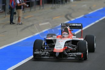 World © Octane Photographic Ltd. Tuesday 8th July 2014. British in-season Formula 1 test, Silverstone, UK. Marussia F1 Team MR03 - Jules Bianchi. Digital Ref: 1029LB1D2067