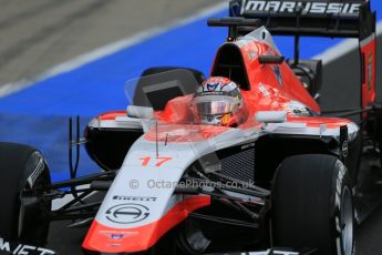 World © Octane Photographic Ltd. Tuesday 8th July 2014. British in-season Formula 1 test, Silverstone, UK. Marussia F1 Team MR03 - Jules Bianchi. Digital Ref: 1029LB1D2076