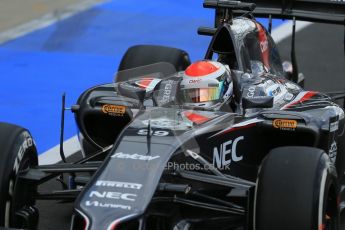 World © Octane Photographic Ltd. Tuesday 8th July 2014. British in-season Formula 1 test, Silverstone, UK. Sauber C33 – Adrian Sutil. Digital Ref: 1029LB1D2097
