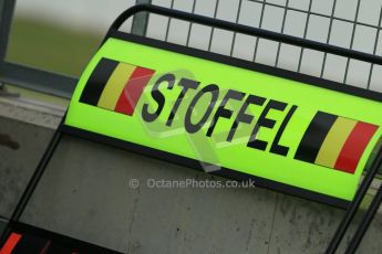 World © Octane Photographic Ltd. Tuesday 8th July 2014. British in-season Formula 1 test, Silverstone, UK. McLaren Mercedes MP4/29 – Stoffel Vandoorne pit board. Digital Ref: 1029LB1D2111